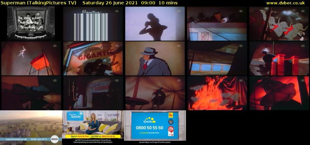 Superman (TalkingPictures TV) Saturday 26 June 2021 09:00 - 09:10