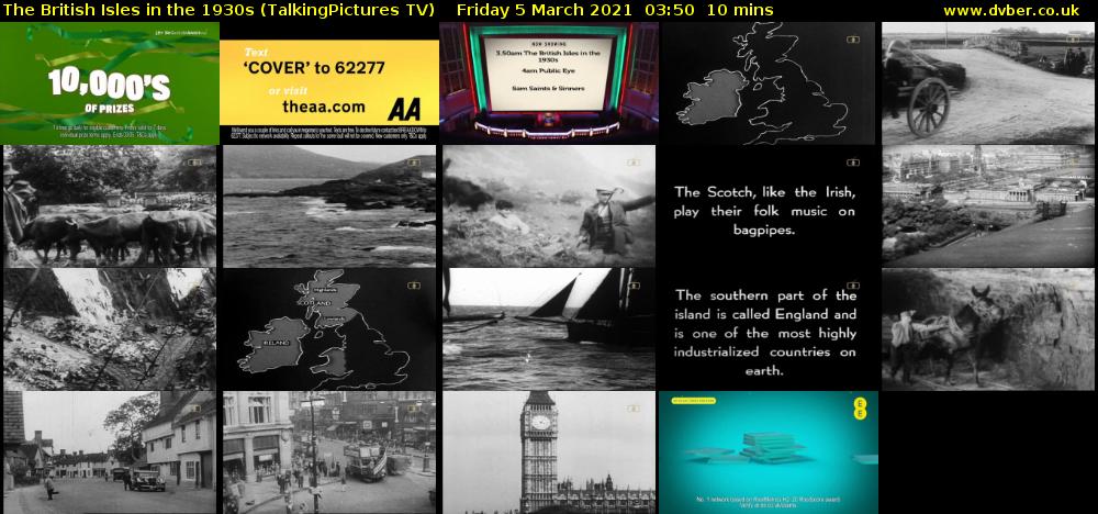 The British Isles in the 1930s (TalkingPictures TV) Friday 5 March 2021 03:50 - 04:00