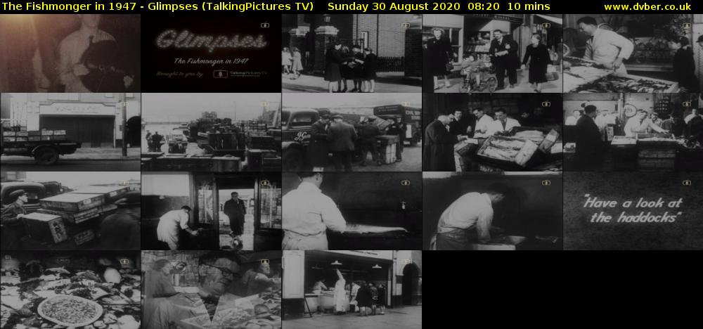 The Fishmonger in 1947 - Glimpses (TalkingPictures TV) Sunday 30 August 2020 08:20 - 08:30