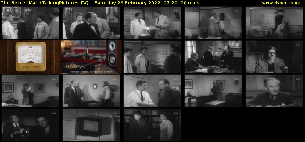 The Secret Man (TalkingPictures TV) Saturday 26 February 2022 07:20 - 08:50