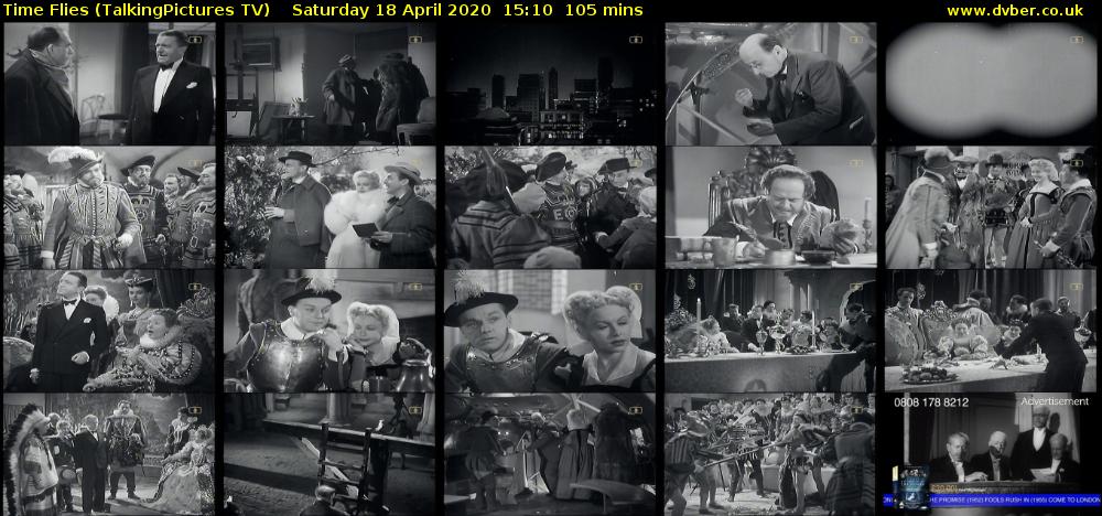 Time Flies (TalkingPictures TV) Saturday 18 April 2020 15:10 - 16:55