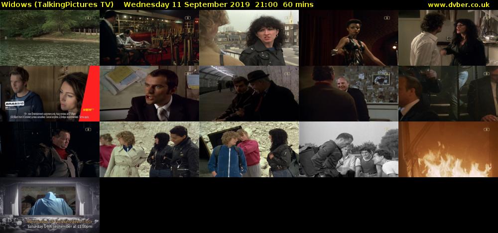 Widows (TalkingPictures TV) Wednesday 11 September 2019 21:00 - 22:00