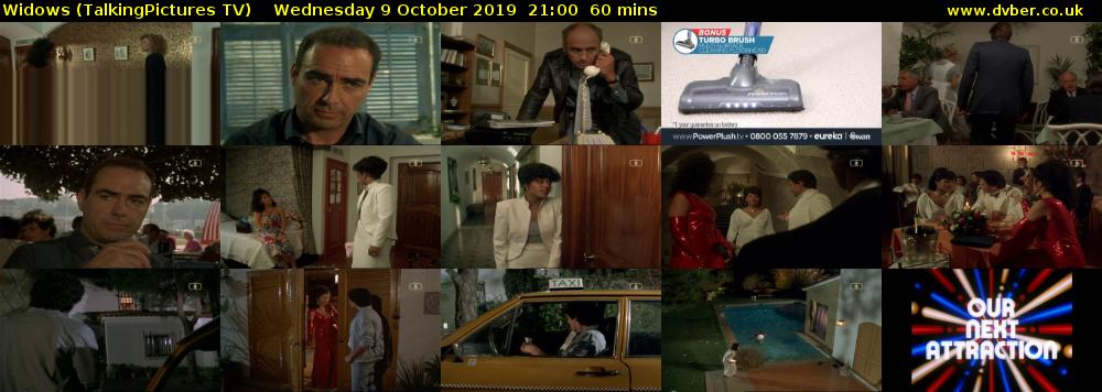 Widows (TalkingPictures TV) Wednesday 9 October 2019 21:00 - 22:00
