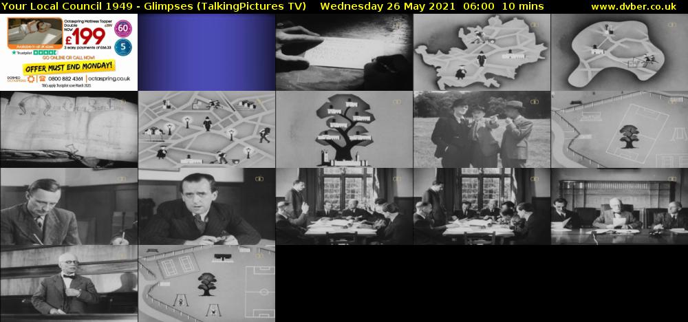 Your Local Council 1949 - Glimpses (TalkingPictures TV) Wednesday 26 May 2021 06:00 - 06:10