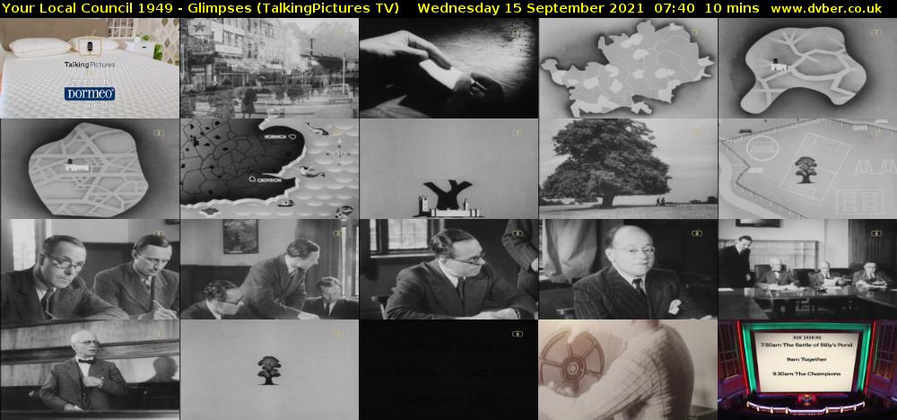 Your Local Council 1949 - Glimpses (TalkingPictures TV) Wednesday 15 September 2021 07:40 - 07:50