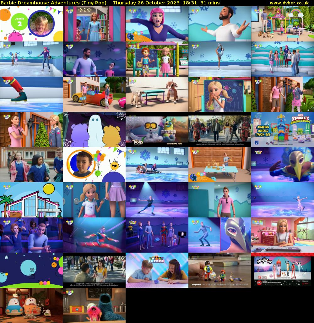 Barbie Dreamhouse Adventures (Tiny Pop) Thursday 26 October 2023 18:31 - 19:02
