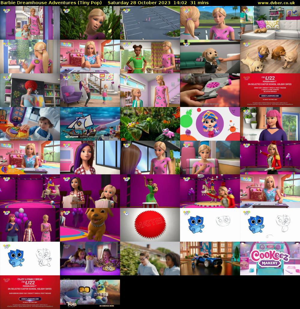 Barbie Dreamhouse Adventures (Tiny Pop) Saturday 28 October 2023 14:02 - 14:33