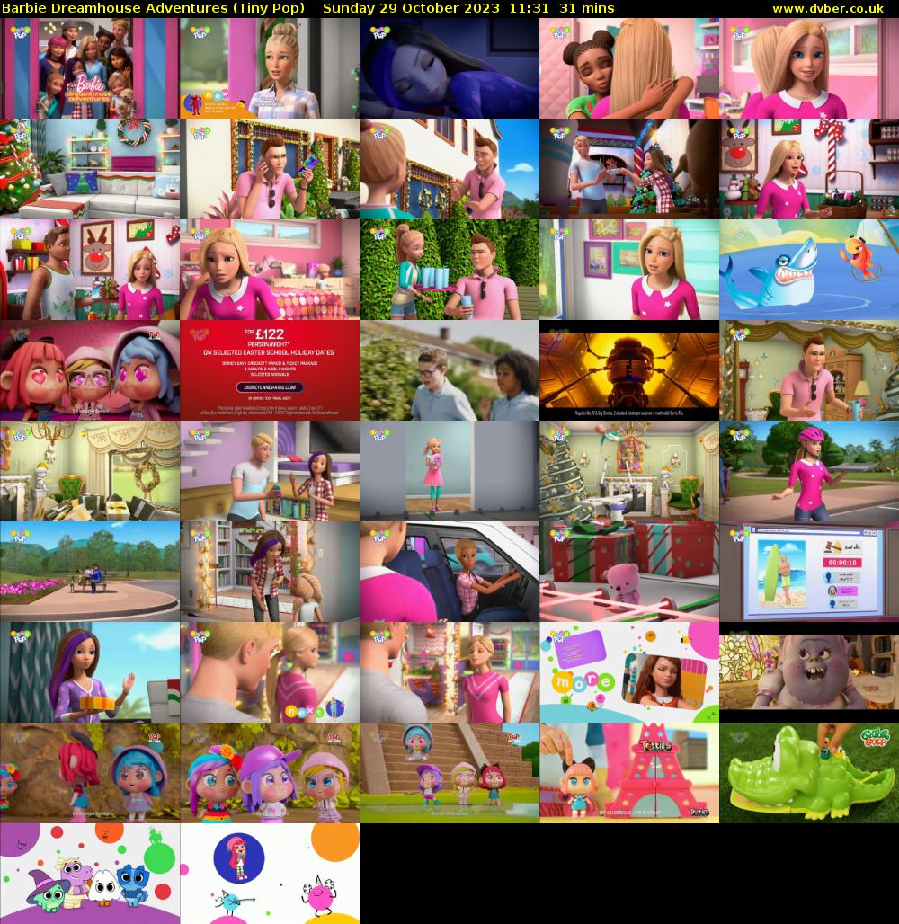 Barbie Dreamhouse Adventures (Tiny Pop) Sunday 29 October 2023 11:31 - 12:02