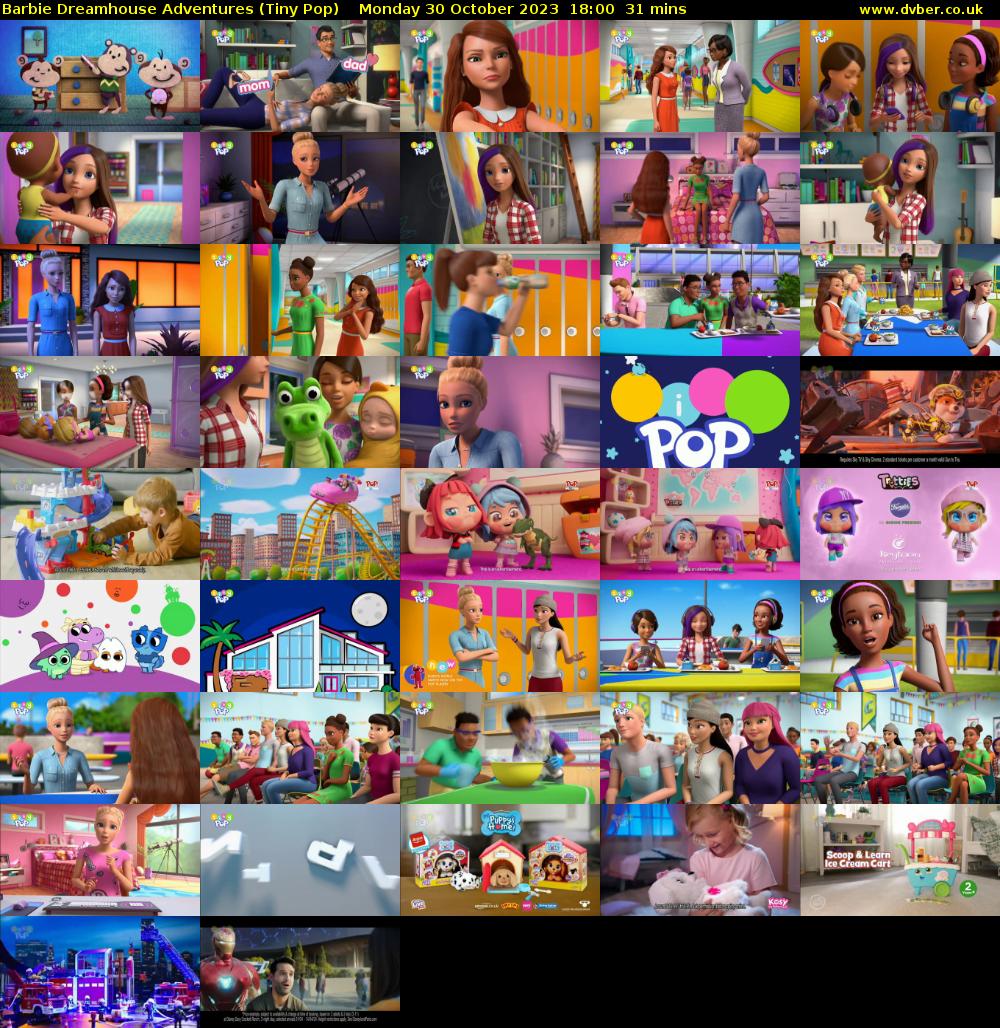 Barbie Dreamhouse Adventures (Tiny Pop) Monday 30 October 2023 18:00 - 18:31