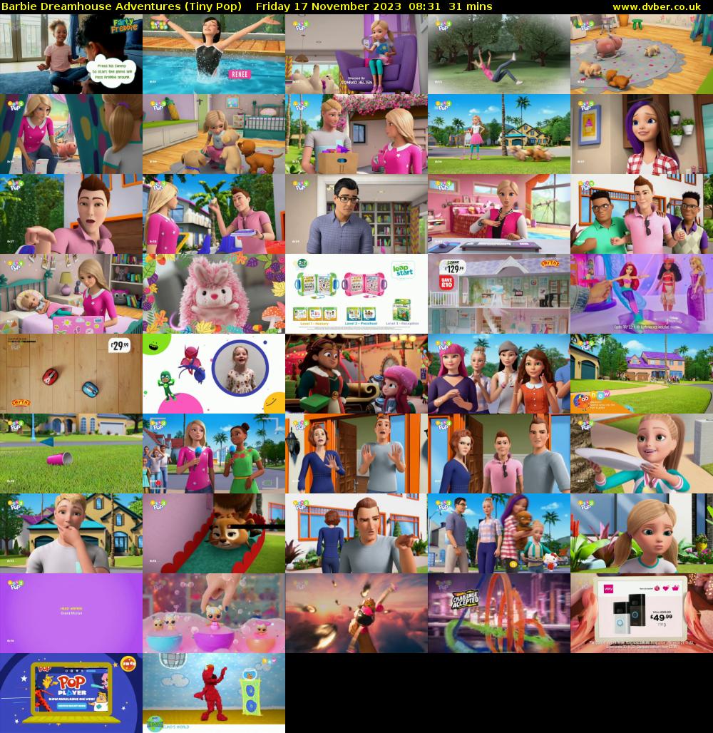 Barbie Dreamhouse Adventures (Tiny Pop) Friday 17 November 2023 08:31 - 09:02