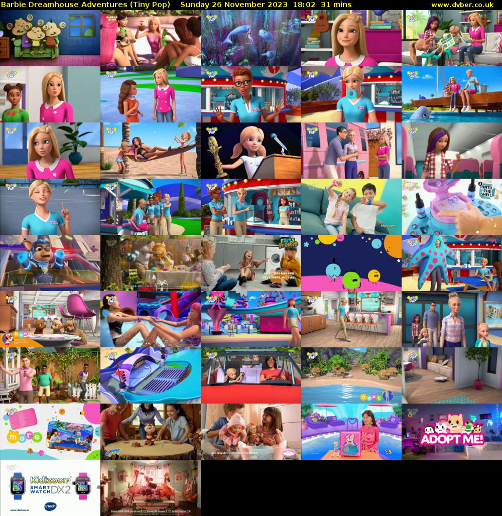 Barbie Dreamhouse Adventures (Tiny Pop) Sunday 26 November 2023 18:02 - 18:33