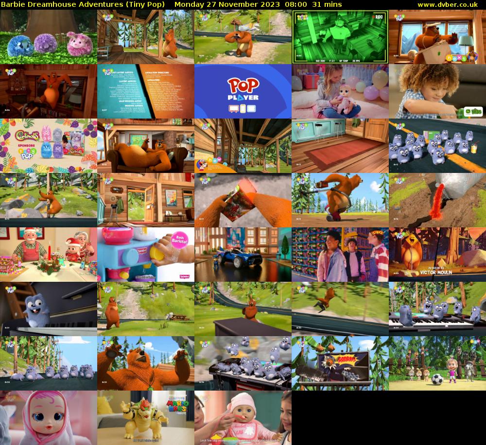 Barbie Dreamhouse Adventures (Tiny Pop) Monday 27 November 2023 08:00 - 08:31