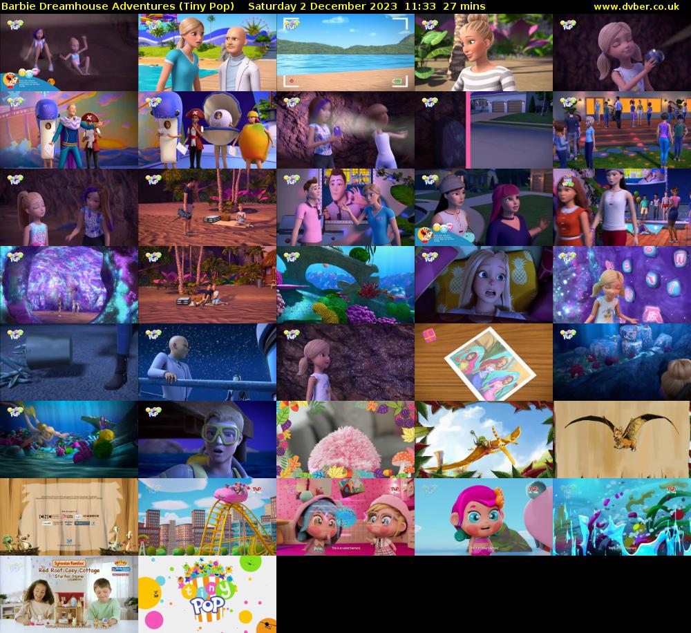 Barbie Dreamhouse Adventures (Tiny Pop) Saturday 2 December 2023 11:33 - 12:00