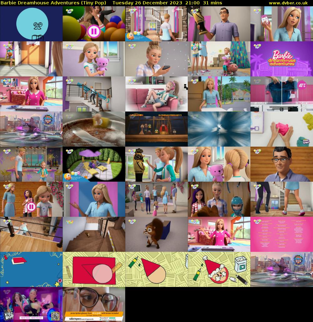 Barbie Dreamhouse Adventures (Tiny Pop) Tuesday 26 December 2023 21:00 - 21:31