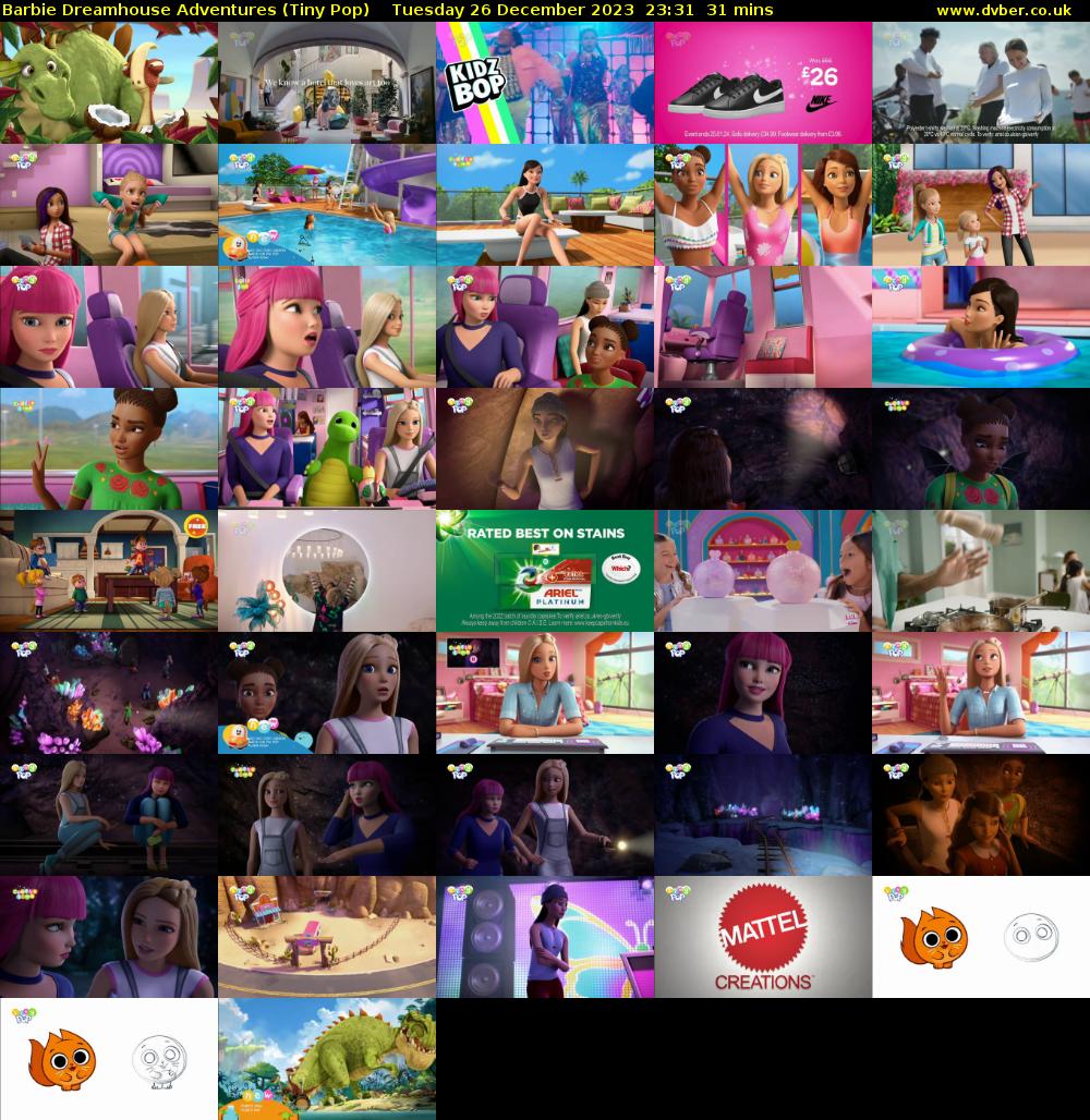 Barbie Dreamhouse Adventures (Tiny Pop) Tuesday 26 December 2023 23:31 - 00:02