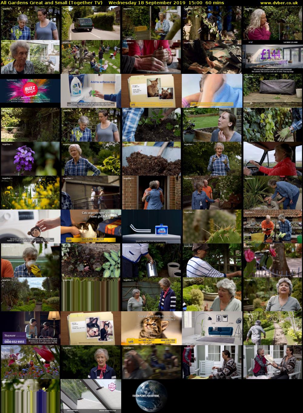 All Gardens Great and Small (Together TV) Wednesday 18 September 2019 15:00 - 16:00