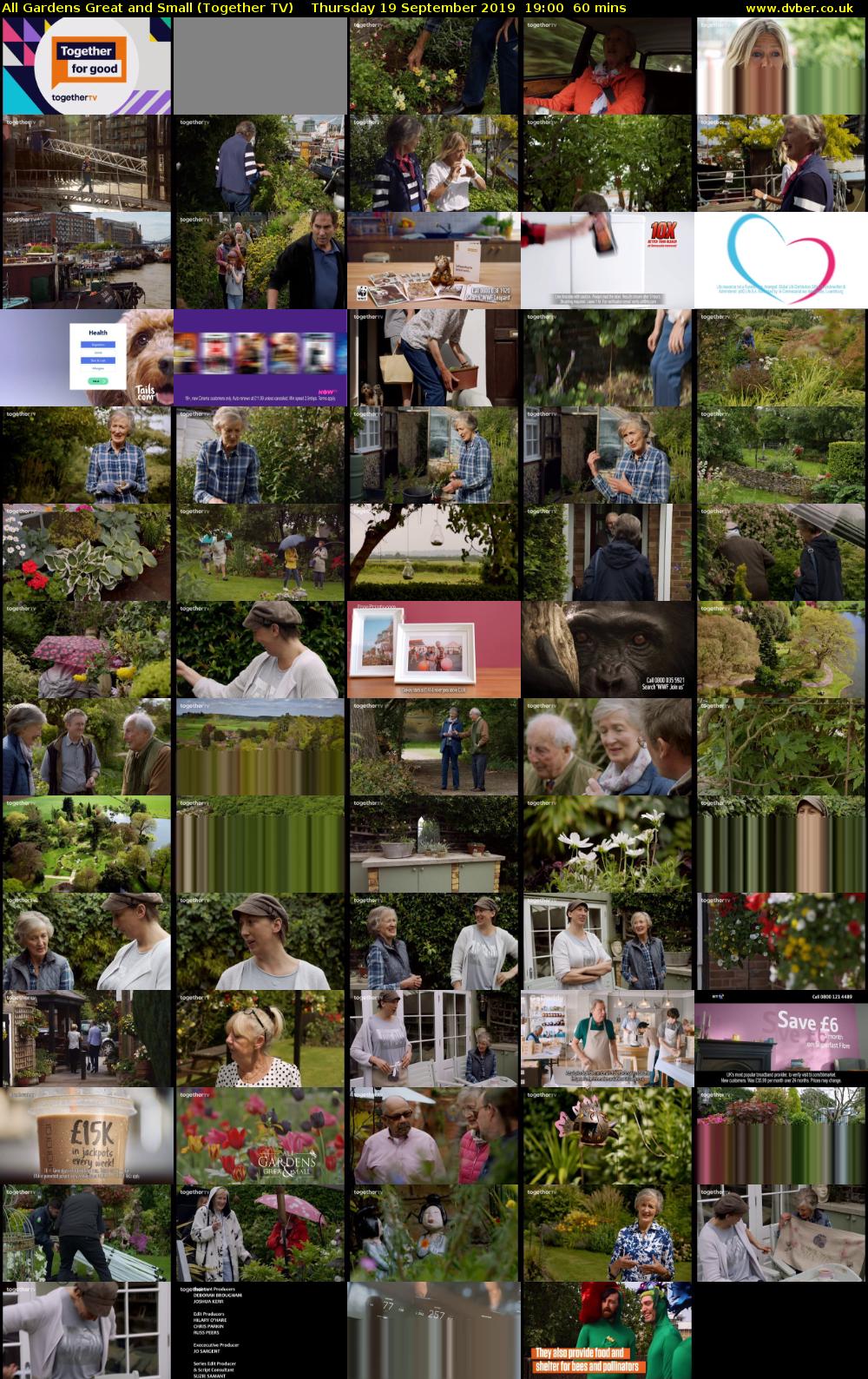 All Gardens Great and Small (Together TV) Thursday 19 September 2019 19:00 - 20:00