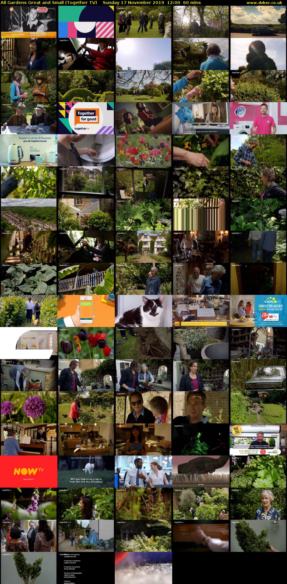 All Gardens Great and Small (Together TV) Sunday 17 November 2019 12:00 - 13:00