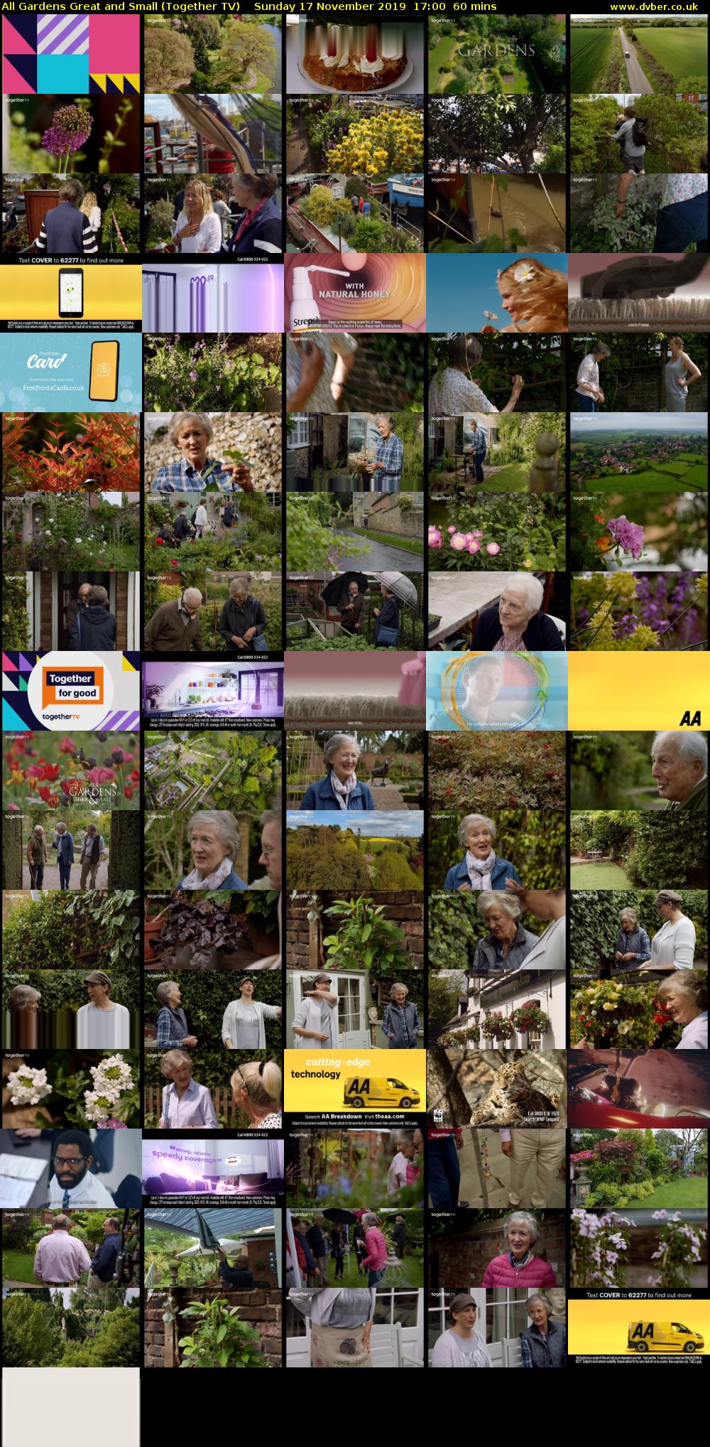 All Gardens Great and Small (Together TV) Sunday 17 November 2019 17:00 - 18:00