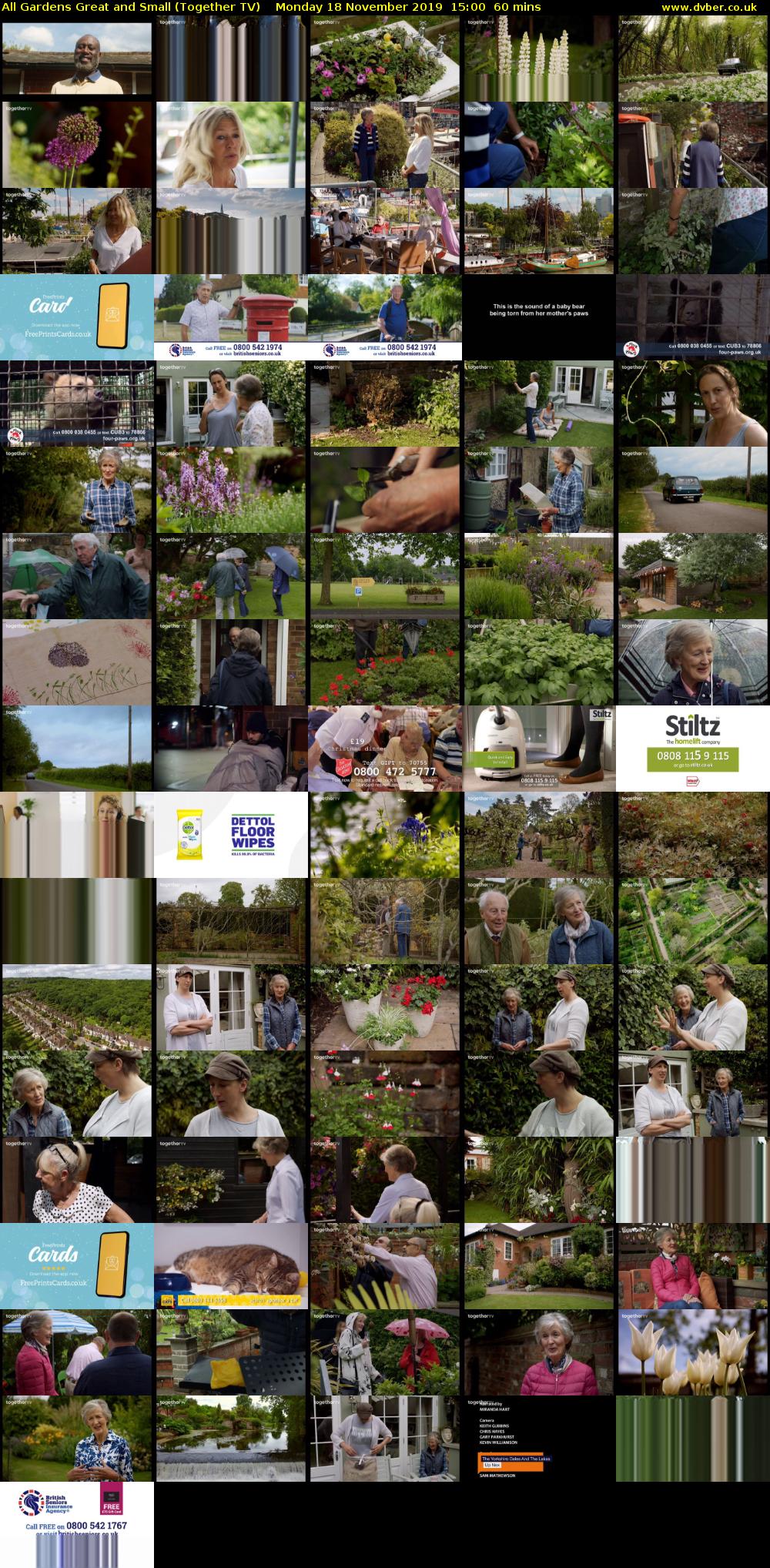 All Gardens Great and Small (Together TV) Monday 18 November 2019 15:00 - 16:00
