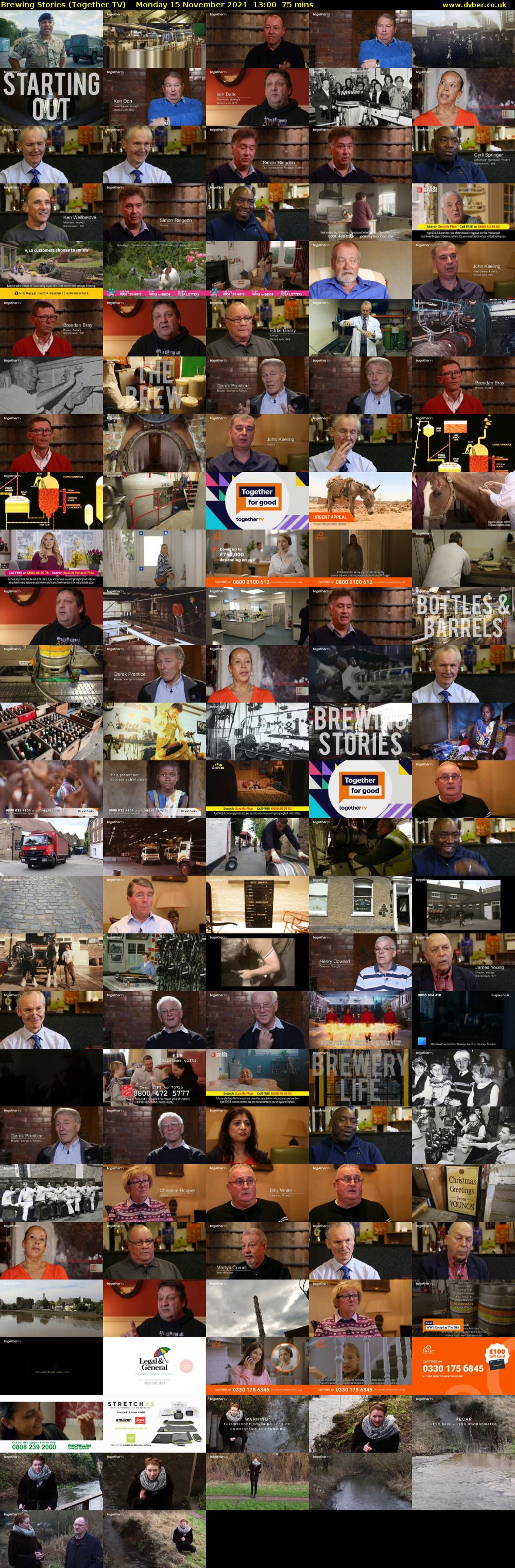 Brewing Stories (Together TV) Monday 15 November 2021 13:00 - 14:15