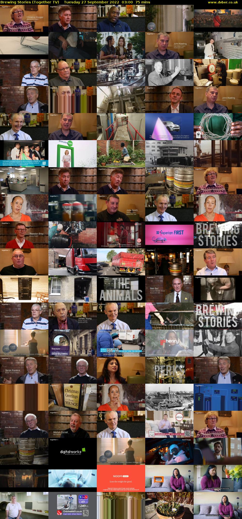 Brewing Stories (Together TV) Tuesday 27 September 2022 03:00 - 04:15