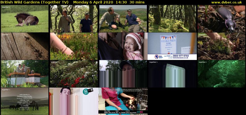 British Wild Gardens (Together TV) Monday 6 April 2020 14:30 - 15:00