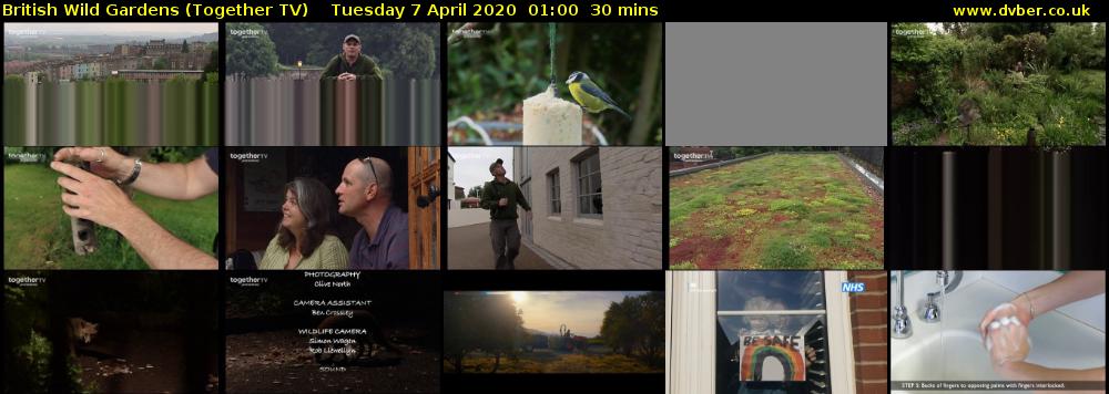 British Wild Gardens (Together TV) Tuesday 7 April 2020 01:00 - 01:30