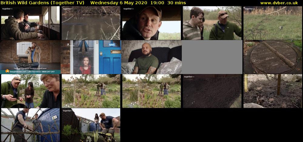 British Wild Gardens (Together TV) Wednesday 6 May 2020 19:00 - 19:30