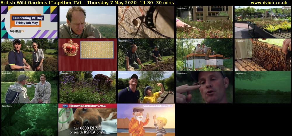 British Wild Gardens (Together TV) Thursday 7 May 2020 14:30 - 15:00