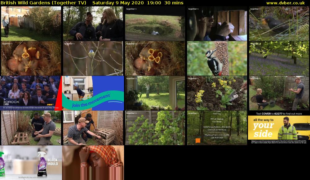 British Wild Gardens (Together TV) Saturday 9 May 2020 19:00 - 19:30
