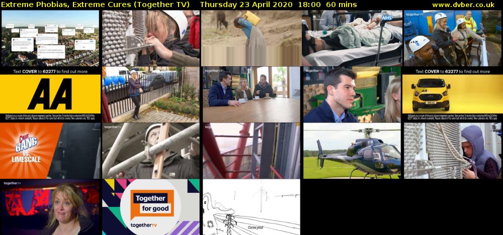 Extreme Phobias, Extreme Cures (Together TV) Thursday 23 April 2020 18:00 - 19:00