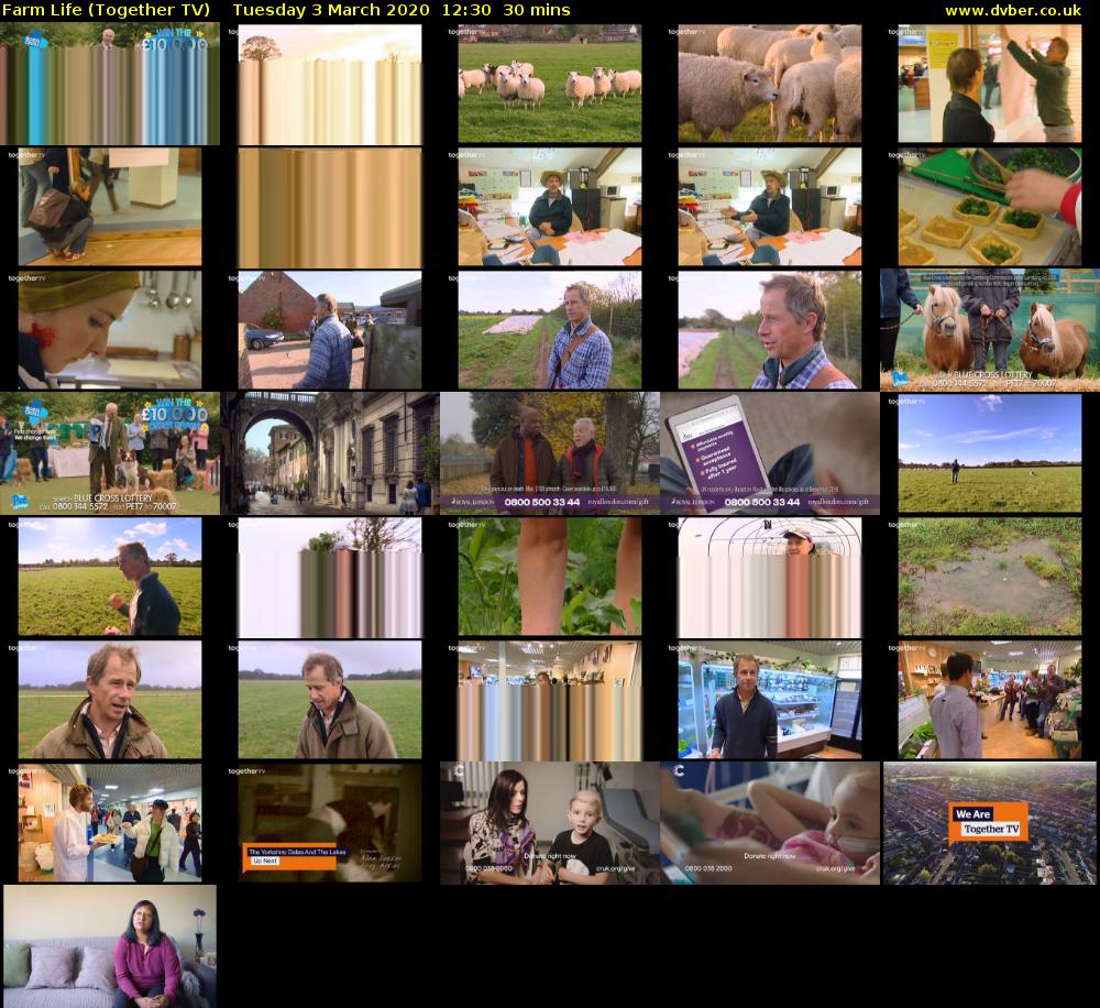 Farm Life (Together TV) Tuesday 3 March 2020 12:30 - 13:00