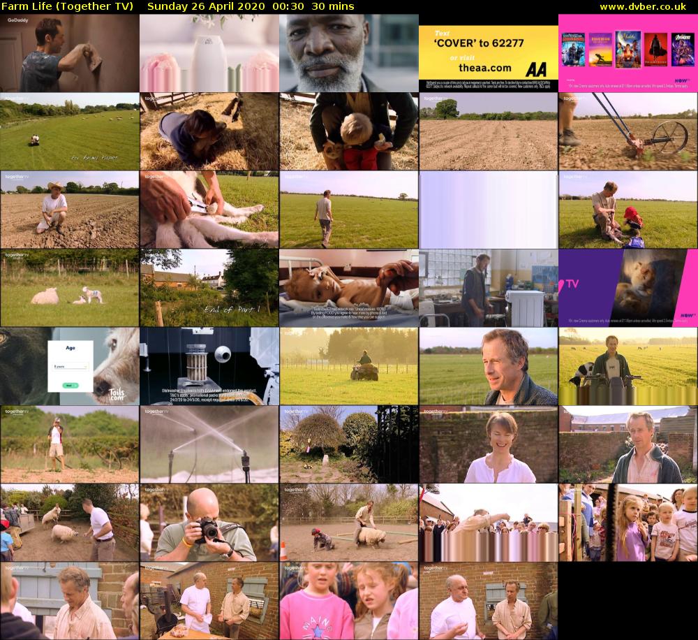 Farm Life (Together TV) Sunday 26 April 2020 00:30 - 01:00