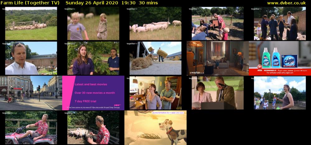 Farm Life (Together TV) Sunday 26 April 2020 19:30 - 20:00