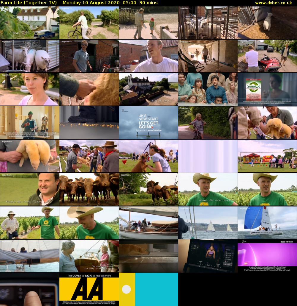 Farm Life (Together TV) Monday 10 August 2020 05:00 - 05:30