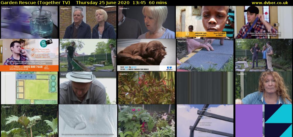 Garden Rescue (Together TV) Thursday 25 June 2020 13:45 - 14:45
