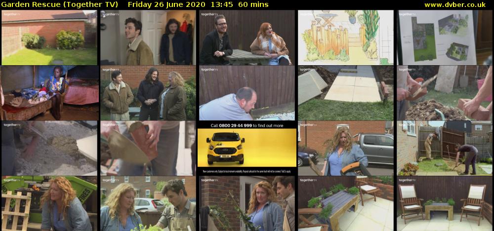 Garden Rescue (Together TV) Friday 26 June 2020 13:45 - 14:45