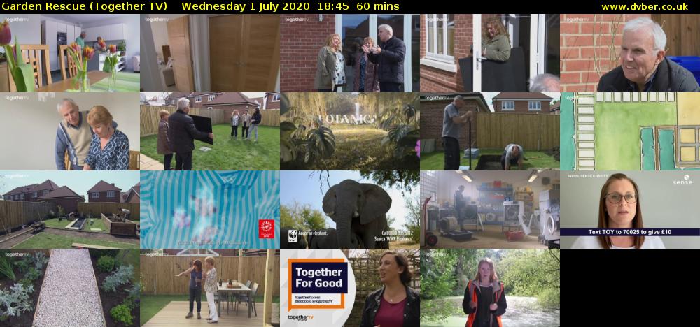 Garden Rescue (Together TV) Wednesday 1 July 2020 18:45 - 19:45