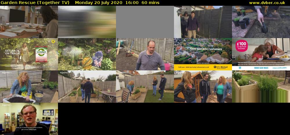 Garden Rescue (Together TV) Monday 20 July 2020 16:00 - 17:00