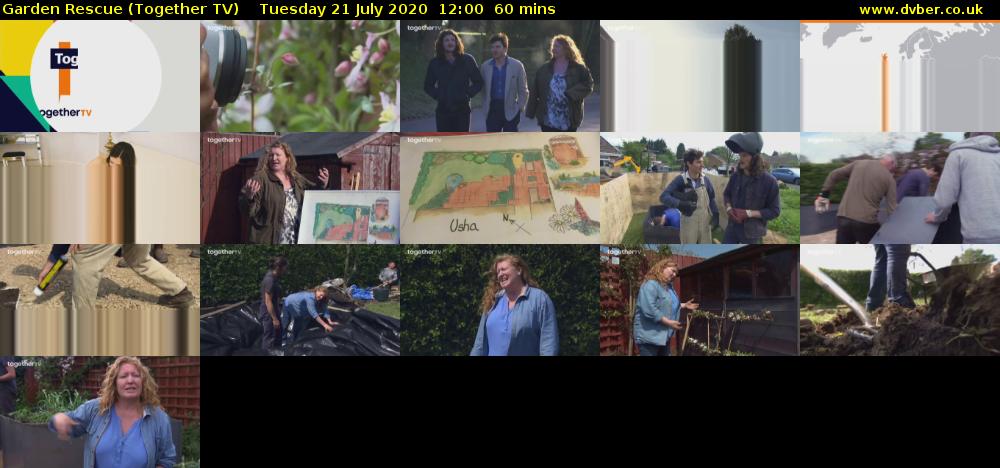 Garden Rescue (Together TV) Tuesday 21 July 2020 12:00 - 13:00
