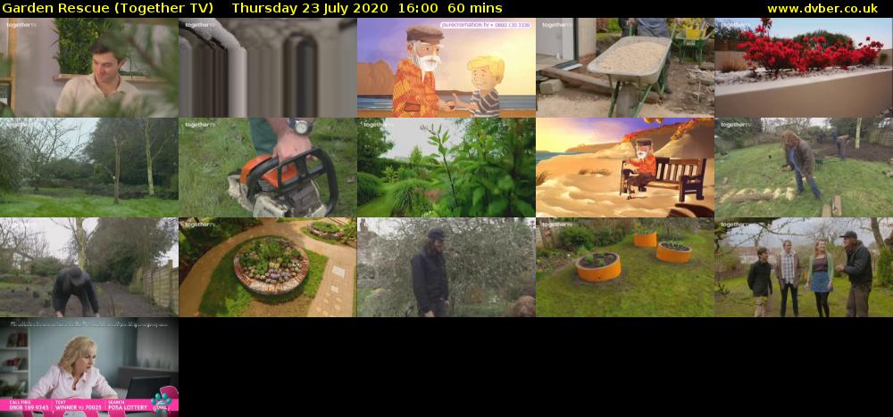 Garden Rescue (Together TV) Thursday 23 July 2020 16:00 - 17:00