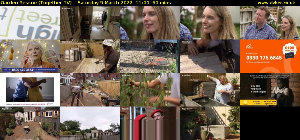 Garden Rescue (Together TV) Saturday 5 March 2022 11:00 - 12:00