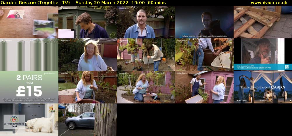 Garden Rescue (Together TV) Sunday 20 March 2022 19:00 - 20:00