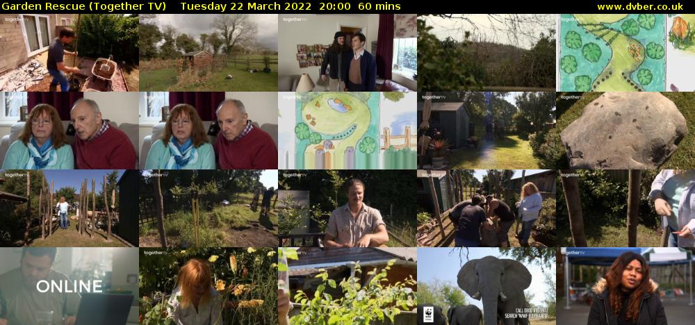 Garden Rescue (Together TV) Tuesday 22 March 2022 20:00 - 21:00