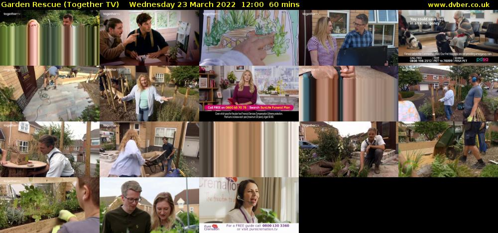Garden Rescue (Together TV) Wednesday 23 March 2022 12:00 - 13:00