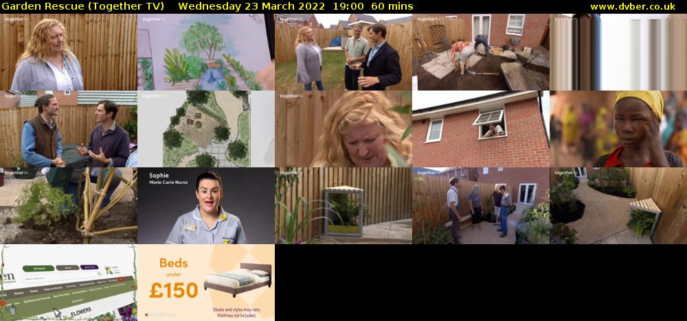 Garden Rescue (Together TV) Wednesday 23 March 2022 19:00 - 20:00