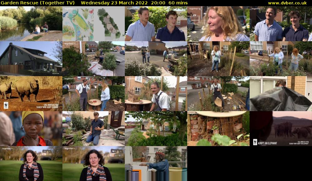 Garden Rescue (Together TV) Wednesday 23 March 2022 20:00 - 21:00