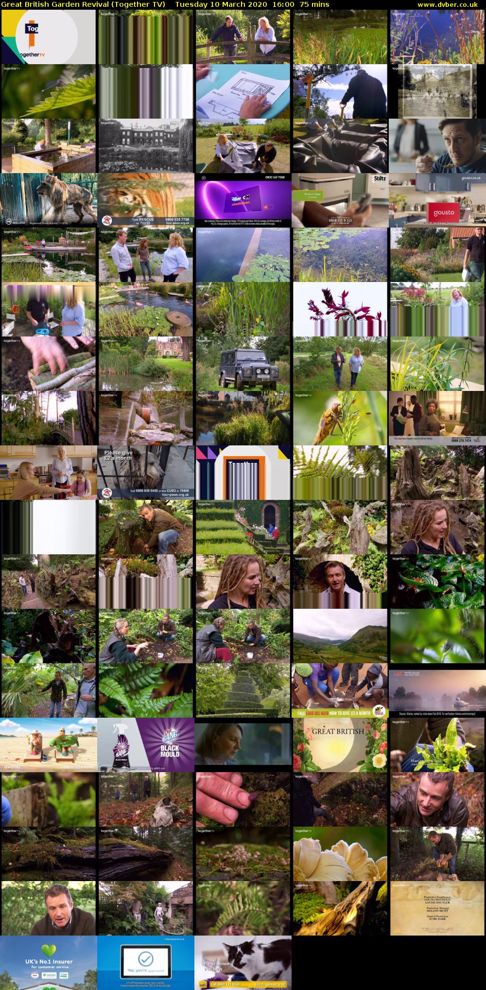 Great British Garden Revival (Together TV) Tuesday 10 March 2020 16:00 - 17:15