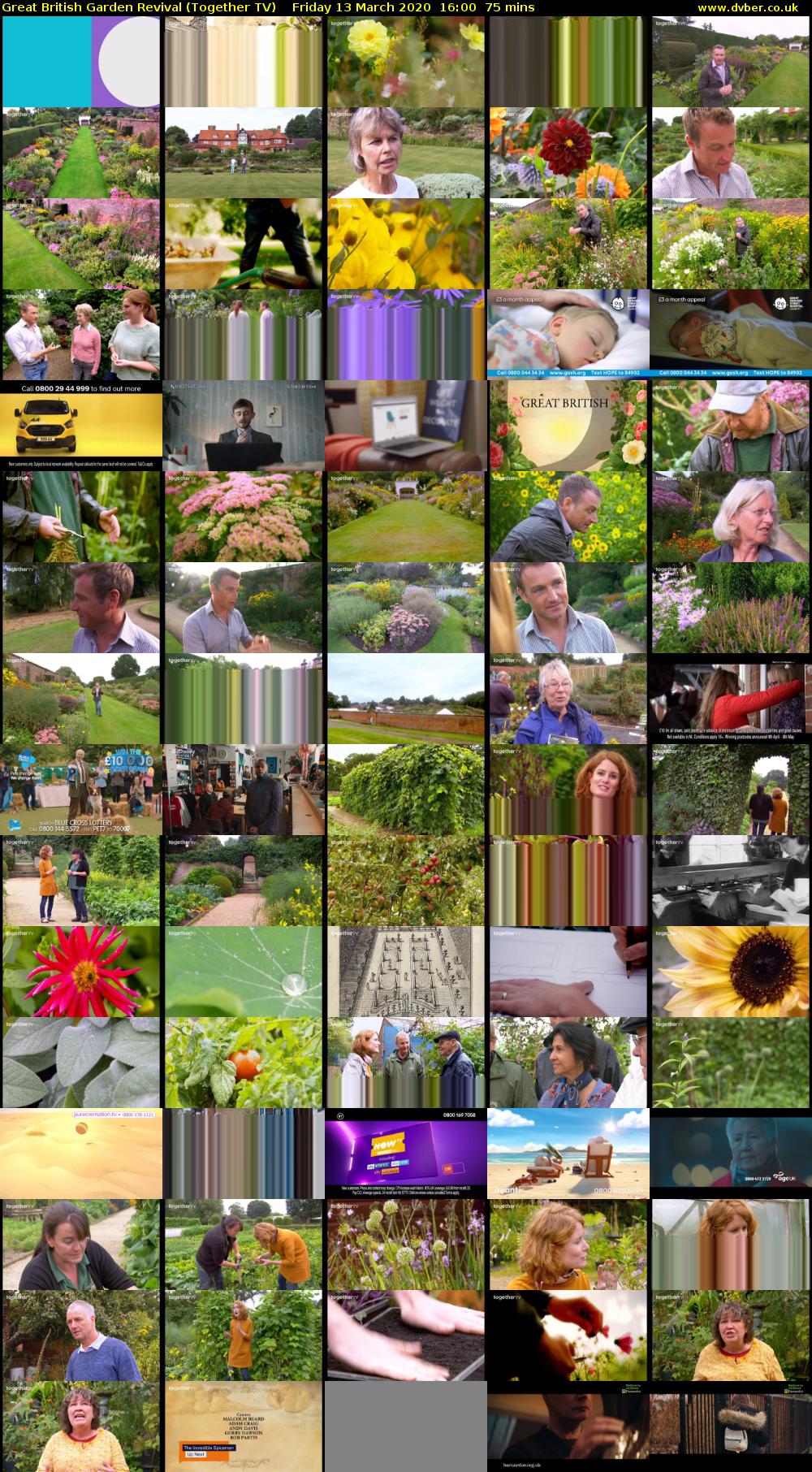 Great British Garden Revival (Together TV) Friday 13 March 2020 16:00 - 17:15